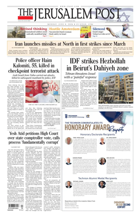 Cover of The Jerusalem Post