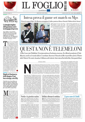 Cover of Il Foglio Quotidiano