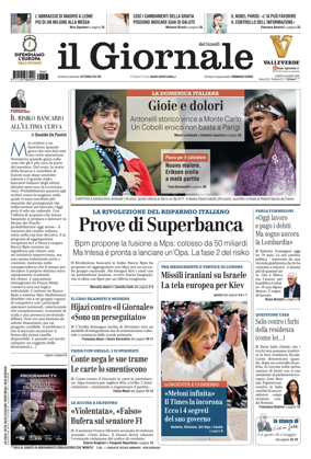 Cover of Il Giornale (Italy)