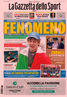 Cover of La Gazzetta dello Sport