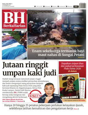 Cover of Berita Harian