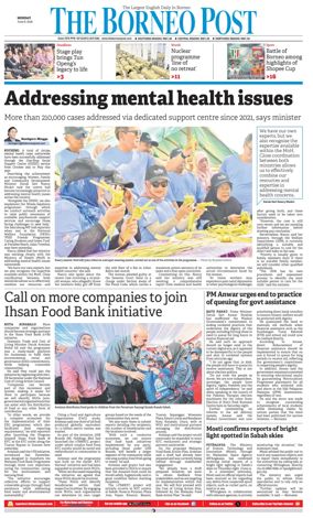 Cover of The Borneo Post (Sarawak)