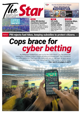 Cover of The Star Malaysia