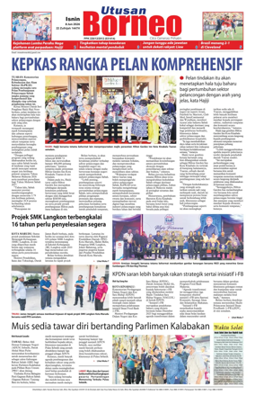 Cover of Utusan Borneo (Sabah)