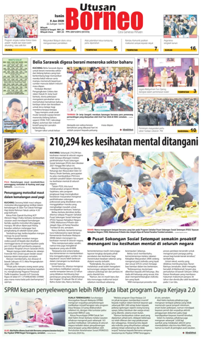 Cover of Utusan Borneo (Sarawak)