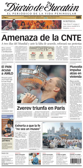 Cover of Diario de Yucatan