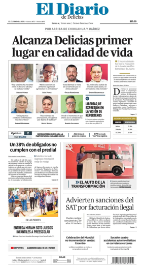 Cover of El Diario de Delicias