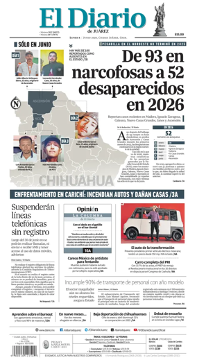 Cover of El Diario de Juarez