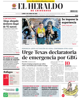 Cover of El Heraldo de Chihuahua