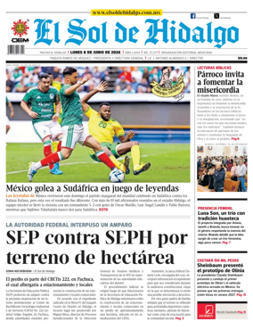 Cover of El Sol de Hidalgo