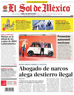 Cover of El Sol de Mexico