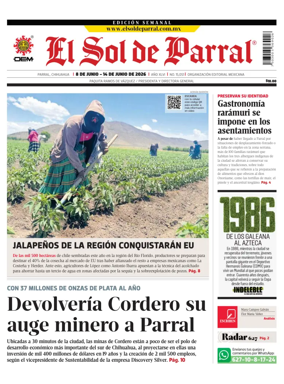 Cover of El Sol de Parral