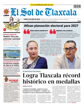 Cover of El Sol de Tlaxcala