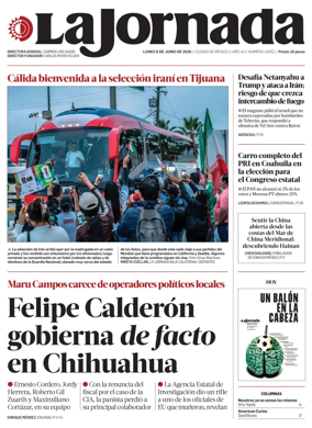 Cover of La Jornada