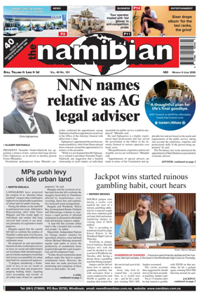 Cover of The Namibian
