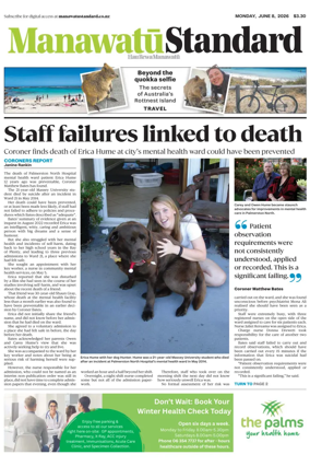 Cover of Manawatu Standard