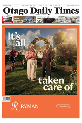 Cover of Otago Daily Times