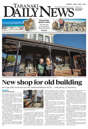 Cover of Taranaki Daily News