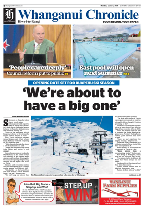 Cover of Whanganui Chronicle