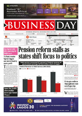 Cover of Business Day (Nigeria)