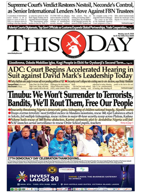 Cover of THISDAY