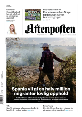 Cover of Aftenposten