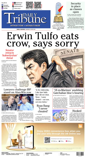 Cover of Daily Tribune (Philippines)