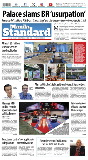 Cover of Manila Standard