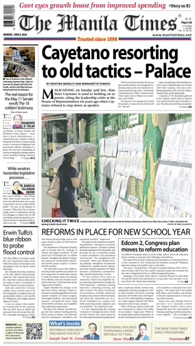 Cover of The Manila Times