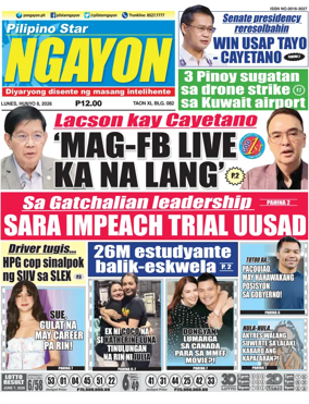 Cover of Pilipino Star Ngayon