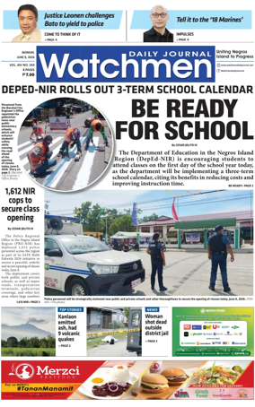 Cover of Watchmen Daily Journal