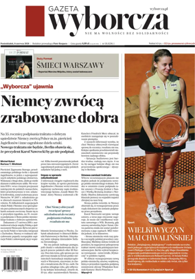 Cover of Gazeta Wyborcza