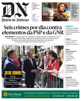 Cover of Diario de Noticias