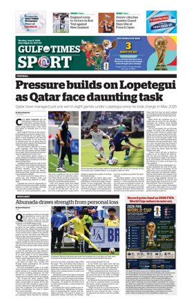 Cover of Gulf Times Sport