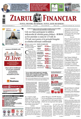 Cover of Ziarul Financiar