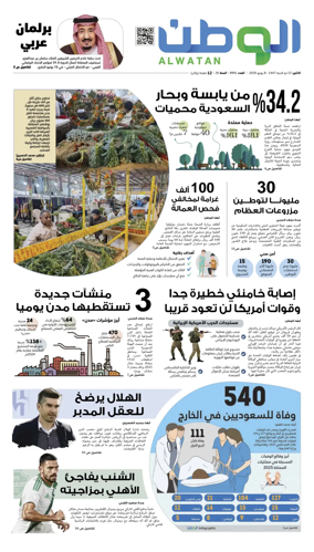 Cover of Al-Watan (Saudi)
