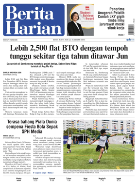 Cover of Berita Harian