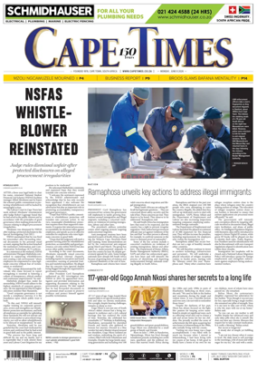 Cover of Cape Times