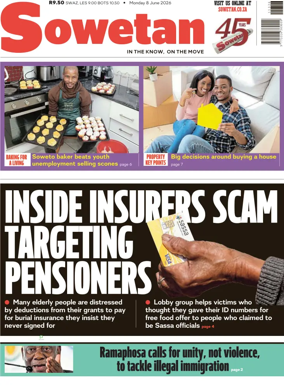 Cover of Sowetan