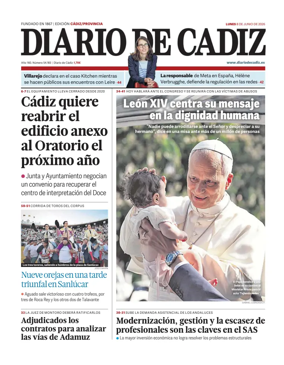 Cover of Diario de Cadiz