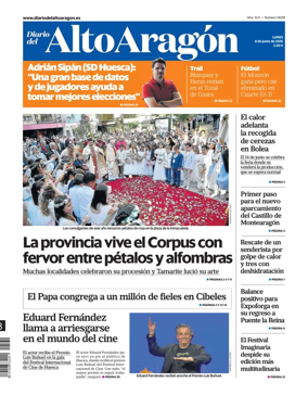 Cover of Diario del Alto Aragon
