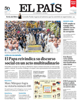 Cover of EL PAIS primera edicion