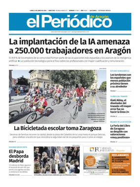 Cover of El Periodico Aragon