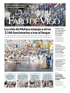 Cover of Faro de Vigo (Pontevedra)