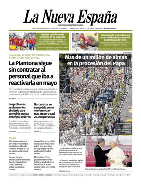 Cover of La Nueva Espana (Occidente)