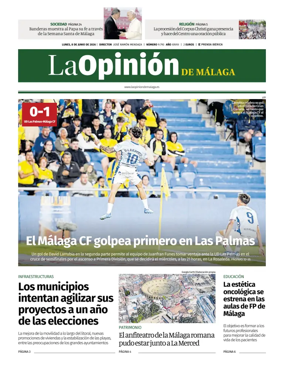 Cover of La Opinion de Malaga