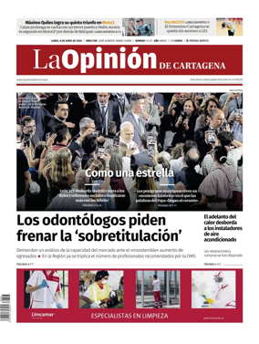 Cover of La Opinion de Murcia (Cartagena)