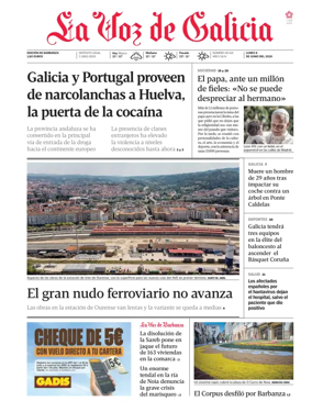 Cover of La Voz de Galicia (Barbanza)