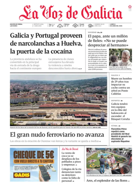 Cover of La Voz de Galicia (Ferrol)