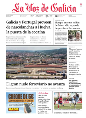 Cover of La Voz de Galicia (Lugo)